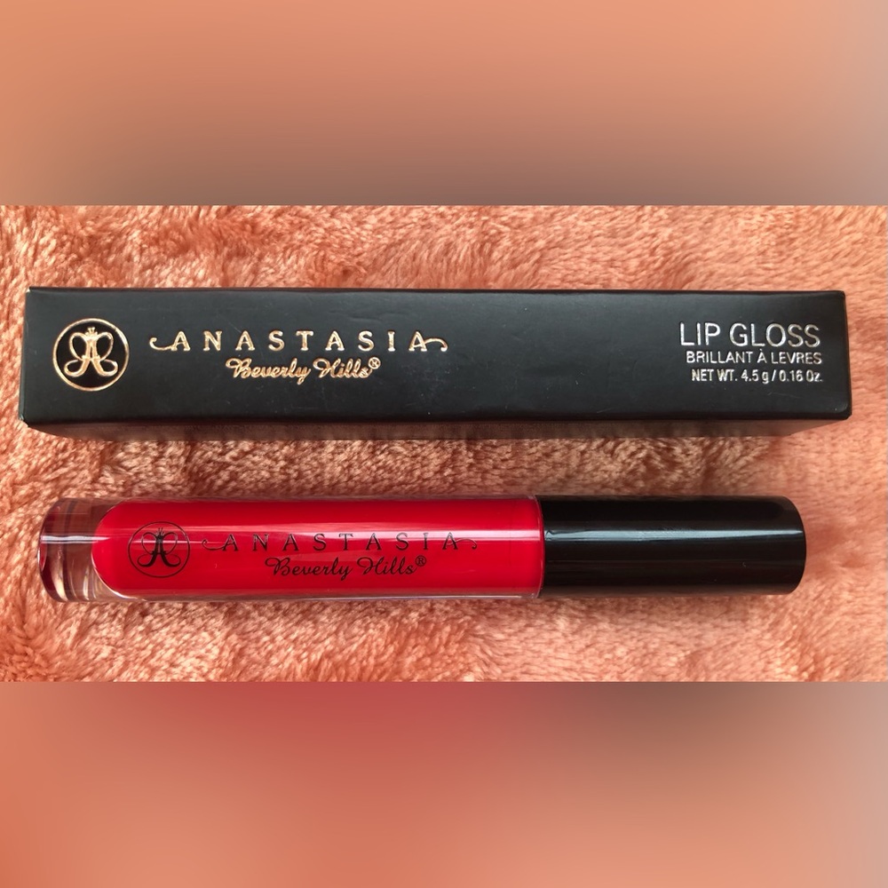 Anastasia Lip Gloss Punchy Red NIB